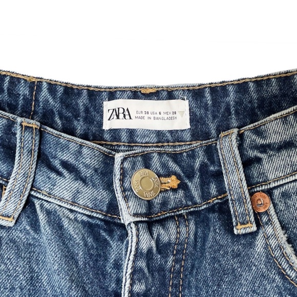 Zara Straight Leg Full Length Jeans - Picture 6 of 9